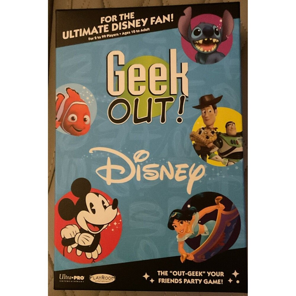 USAopoly Geek Out! Disney Party Trivia Game